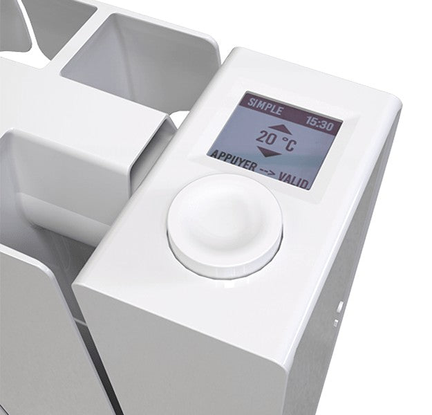 fondital radiatore elettrico in alluminio fondital eblitz wi fi da 1250 w 630x583x80 mm