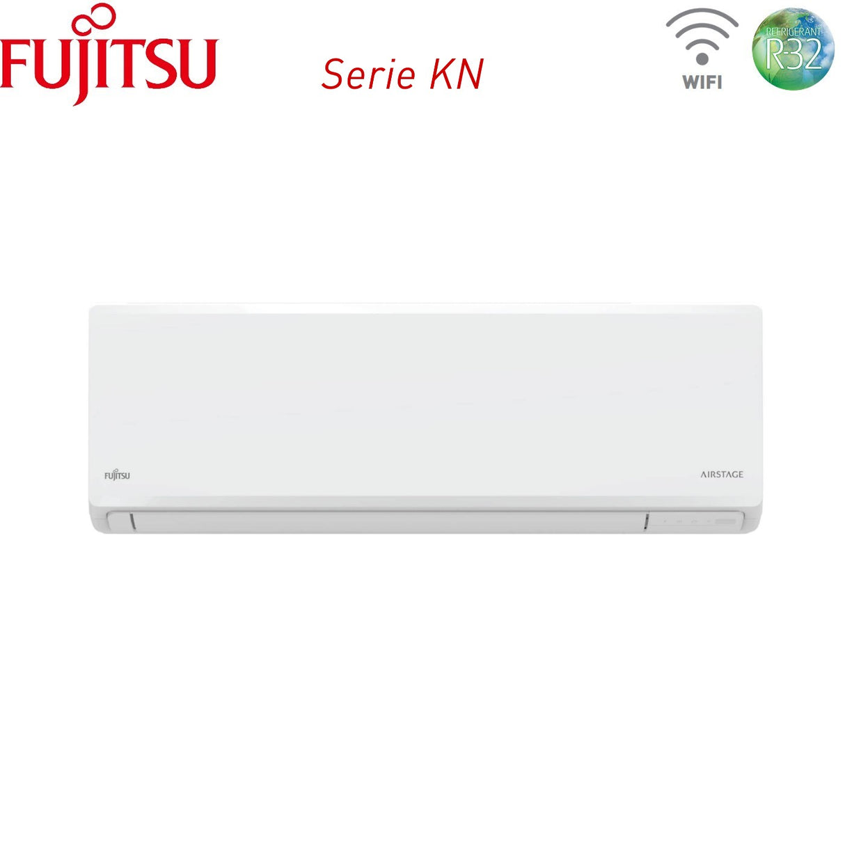 fujitsu condizionatore fujitsu trial split inverter kn airstage 777 con aoeg18kbca3 r 32 wi fi integrato