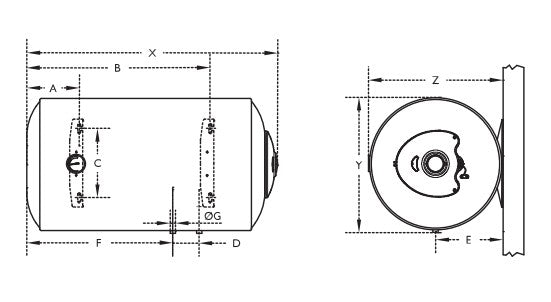 isea scaldabagno elettrico isea swing plus 805 ho attacco a sinistra