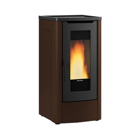 la nordica stufa a pellet la nordica extraflame dahiana 5 0 da 10 kw wi fi optional con telecomando