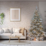 immagine-3-le-stelle-albero-di-natale-pino-verde-innevato-h-180cm-x-l-130cm-super-folto-effetto-real-touch-con-2000-luci-led-incorporate-e-base-croce-in-ferro-pieghevole