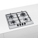 piano gas pgp6b5b85 60cm 4f inox