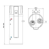 immagine-3-rinnai-scaldacqua-a-pompa-di-calore-rinnai-shimanto-sanitary-200-litri-ehp-wh200-1a-con-serpentino-ausiliario-gas-r134a-display-touch-lcd-a-bordo