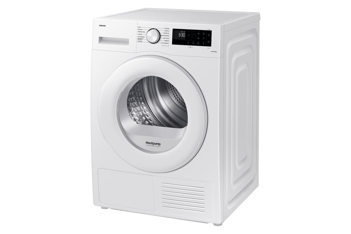 samsung asciugatrice a pompa di calore samsung 9 kg dv90cgc0a0te optimal dry sensor classe a a85xl60xp60 hygiene care wifi ean 8806095190396