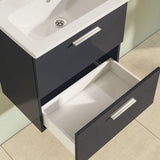 vitra mobile bagno sospeso vitra con lavabo colore antracite 80 cm