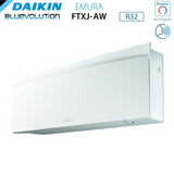 climatizzatore condizionatore daikin bluevolution dual split inverter serie emura white iii 7_15 con 2mxm68n r 32 wi fi integrato 7000_15000 colore bianco garanzia italiana