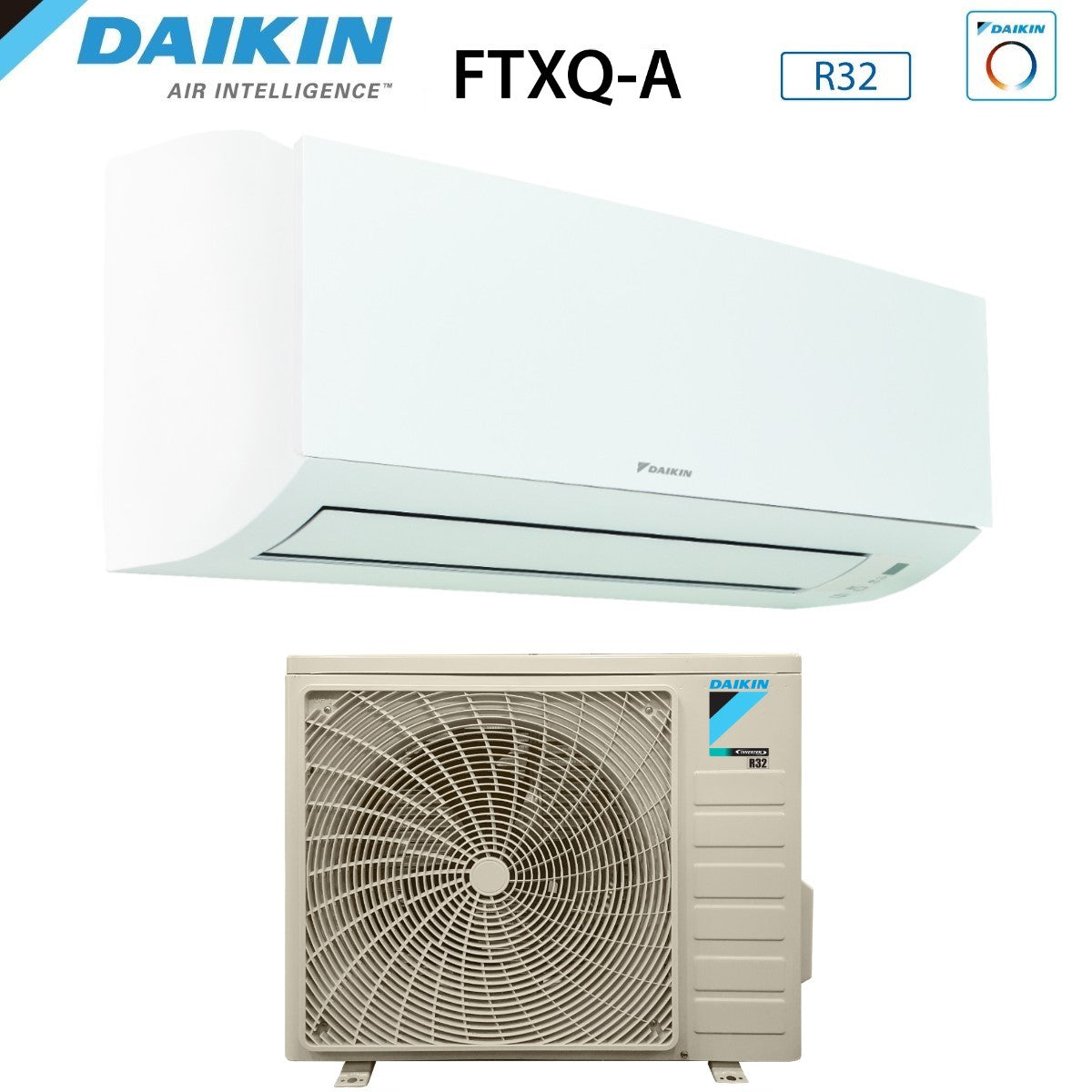 climatizzatore condizionatore daikin bluevolution inverter 12000 btu ftxq25a _ rxq25a r 32 wi fi optional a__ a_