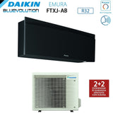 climatizzatore condizionatore daikin bluevolution inverter serie emura black iii 15000 btu ftxj42ab r 32 wi fi integrato classe a___ garanzia italiana novita