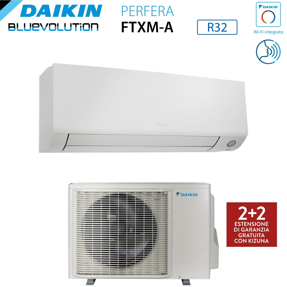 climatizzatore condizionatore daikin bluevolution inverter serie perfera all season 9000 btu ftxm25a r 32 wi fi integrato garanzia italiana