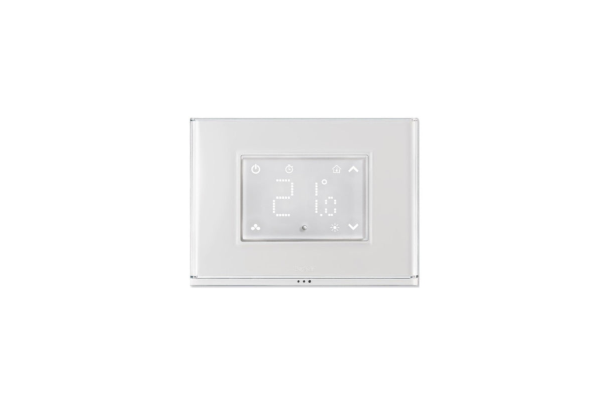 cronotermostato smart beghelli dom e con display touch e placca luminosa wi fi
