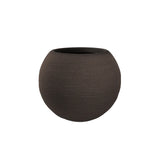divina garden vaso in resina da esterno interno per piante tondo a sfera di design d 40x33h botticelli marrone ean 8056157808992