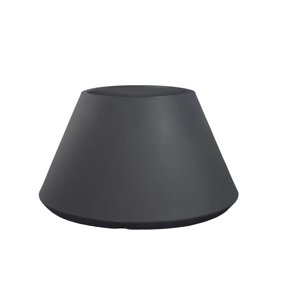 divina garden vaso in resina da esterno interno per piante tondo conico design d 60x35h stromboli antracite