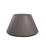 divina garden vaso in resina da esterno interno per piante tondo conico design d 60x35h stromboli tortora ean 8056157808916