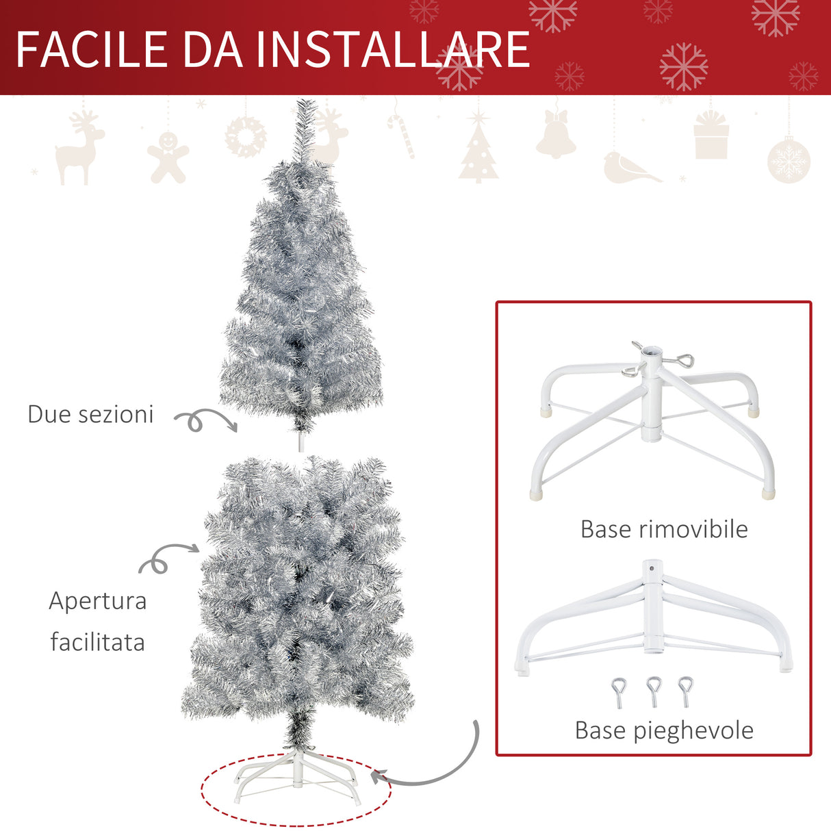 immagine-4-easycomfort-easycomfort-albero-di-natale-artificiale-alto-150cm-con-408-rami-albero-di-natale-slim-con-base-rimovibile-in-pet-e-acciaio-argento