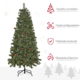 immagine-4-easycomfort-easycomfort-albero-di-natale-da-180cm-con-pigne-decorative-base-in-metallo-e-450-rami-per-interni-verde