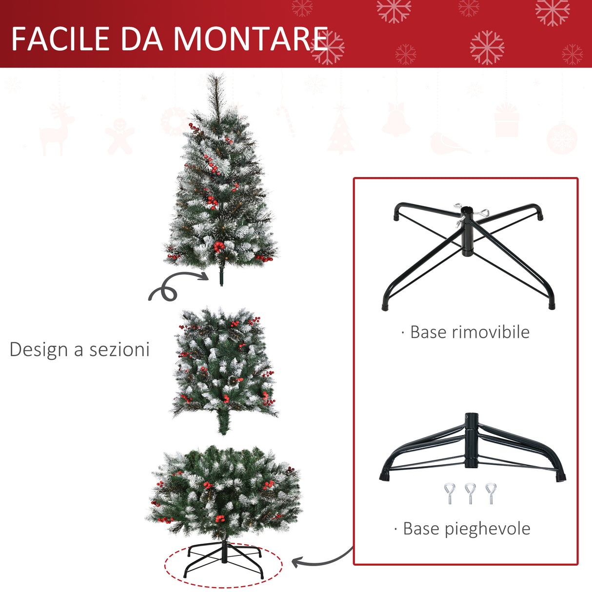 immagine-4-easycomfort-easycomfort-albero-di-natale-innevato-con-bacche-rosse-da-interni-base-rimovibile-e-pieghevole-539-rami-60x180cm-verde