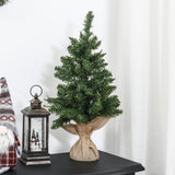 easycomfort easycomfort albero di natale mini 60cm con 70 rami folti e aghi realistici in pvc base in cemento e iuta