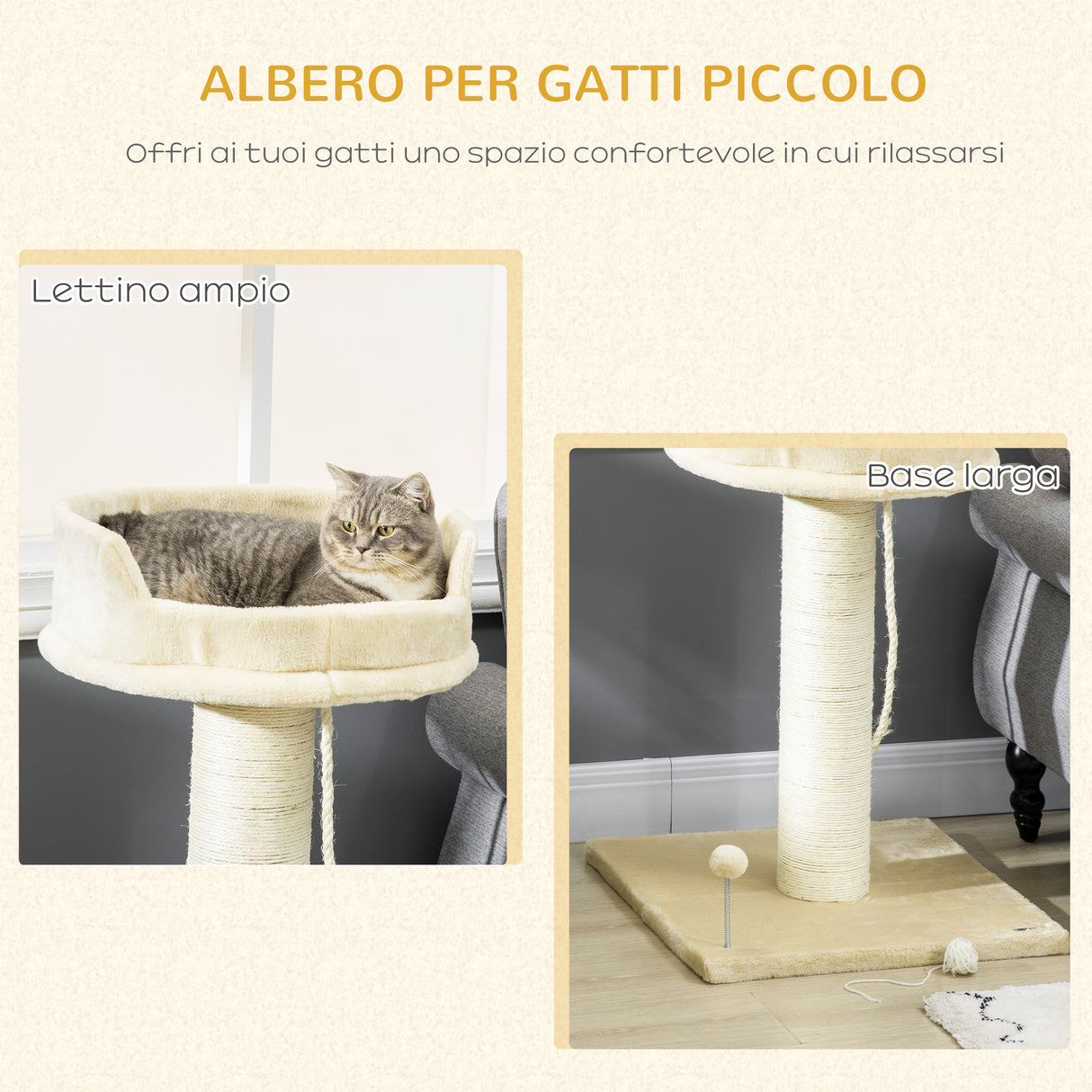 immagine-4-easycomfort-easycomfort-albero-tiragraffi-per-gatti-con-lettino-e-pallina-in-peluche-e-palo-in-sisal-55x55x83cm-beige