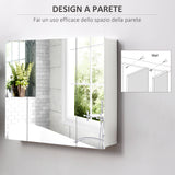 immagine-4-easycomfort-easycomfort-armadietto-bagno-con-3-ante-specchiate-e-ripiani-regolabili-70x15x60cm-bianco