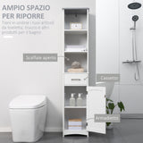 immagine-4-easycomfort-easycomfort-armadietto-bagno-con-scaffale-a-3-livelli-1-cassetto-e-1-mobiletto-34x30x163cm