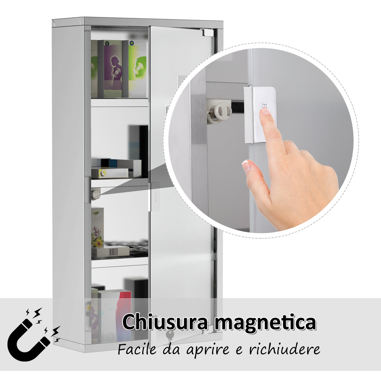 immagine-4-easycomfort-easycomfort-armadietto-medicinale-cassetta-porta-medicina-a-quattro-ripiani-in-acciaio-inox-30-x-12-x-60cm-ean-8054111841658