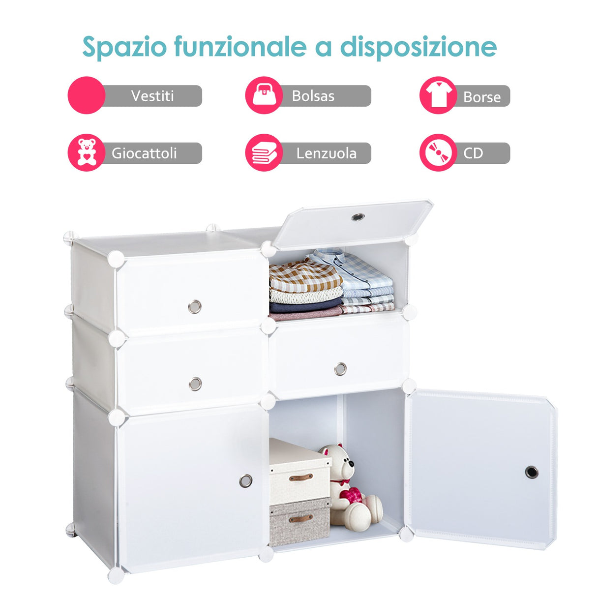 immagine-4-easycomfort-easycomfort-armadio-modulare-scarpiera-in-plastica-guardaroba-scaffale-portascarpe-753773cm-bianco-ean-8054111842181