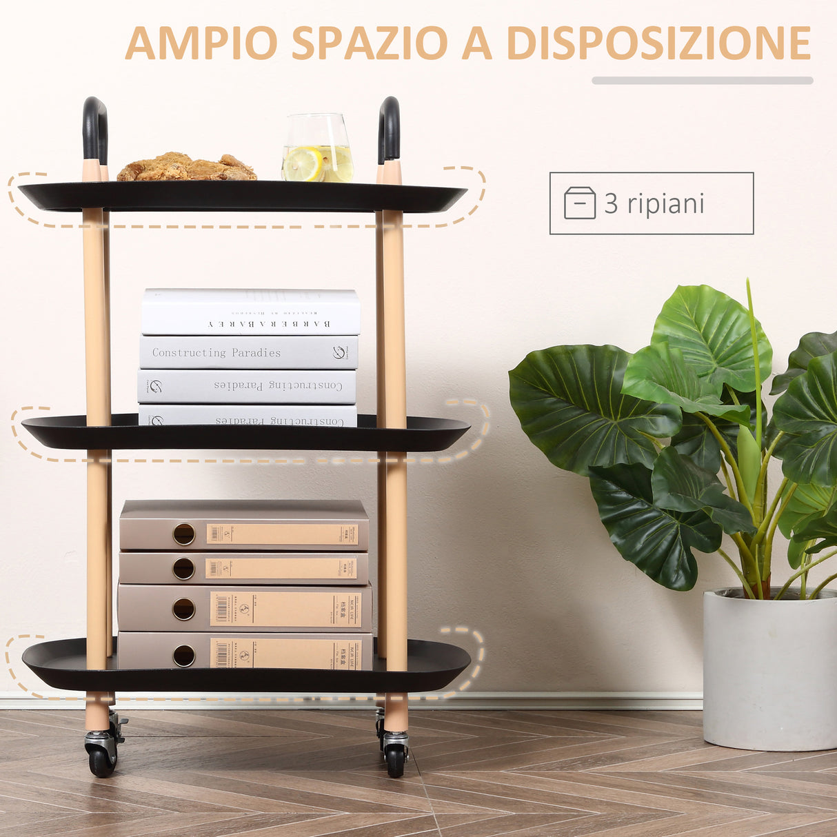 immagine-4-easycomfort-easycomfort-carrello-da-cucina-in-metallo-e-plastica-portavivande-con-3-ripiani-e-4-ruote-carrello-multiuso-per-bagno-salotto-ufficio-nero