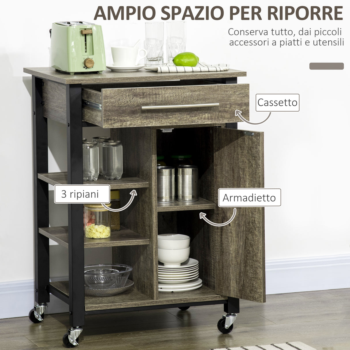 immagine-4-easycomfort-easycomfort-carrello-da-cucina-portavivande-con-ruote-legno-truciolato-60x50x84-5cm-marrone