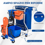 immagine-4-easycomfort-easycomfort-carrello-pulizie-professionale-con-4-secchi-18l6l-sacco-spazzatura-impermeabile-blu-e-arancione-93x70x97cm-ean-8054144139395