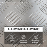 easycomfort easycomfort cassetta portautensili da 2 kg con chiusura a chiave in lamiera di alluminio 50x15 5x20 5 cm argento