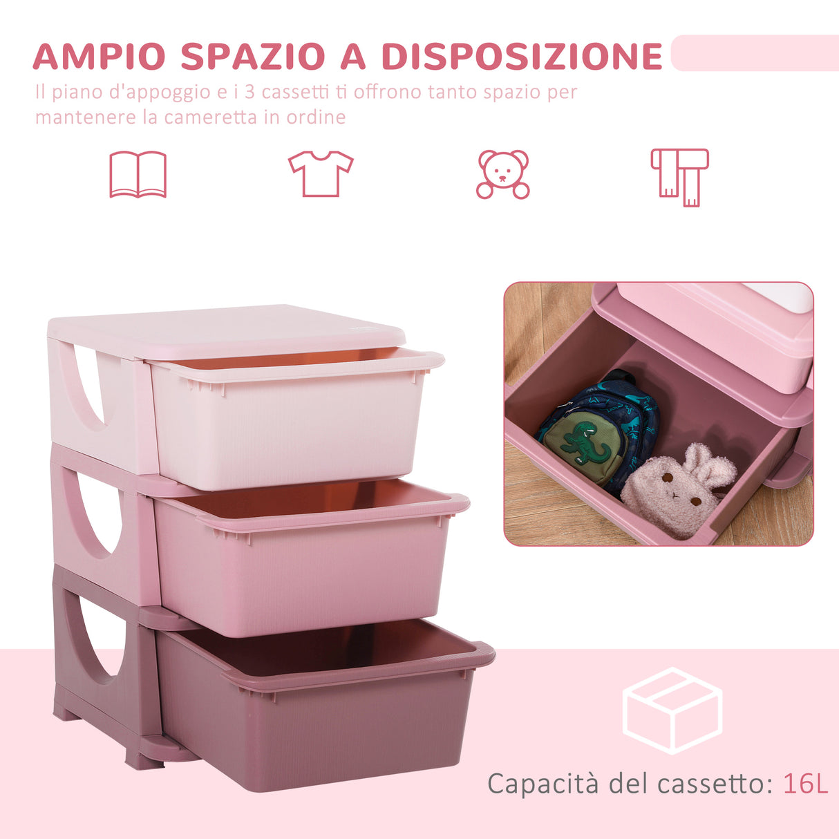 immagine-4-easycomfort-easycomfort-cassettiera-in-plastica-colorata-per-cameretta-con-3-cassetti-37x37x56-5cm-rosa