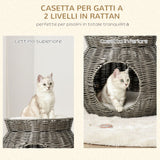 immagine-4-easycomfort-easycomfort-cesta-per-gatti-a-2-livelli-in-rattan-pe-con-cuscini-lavabili-in-peluche-50x43-5cm