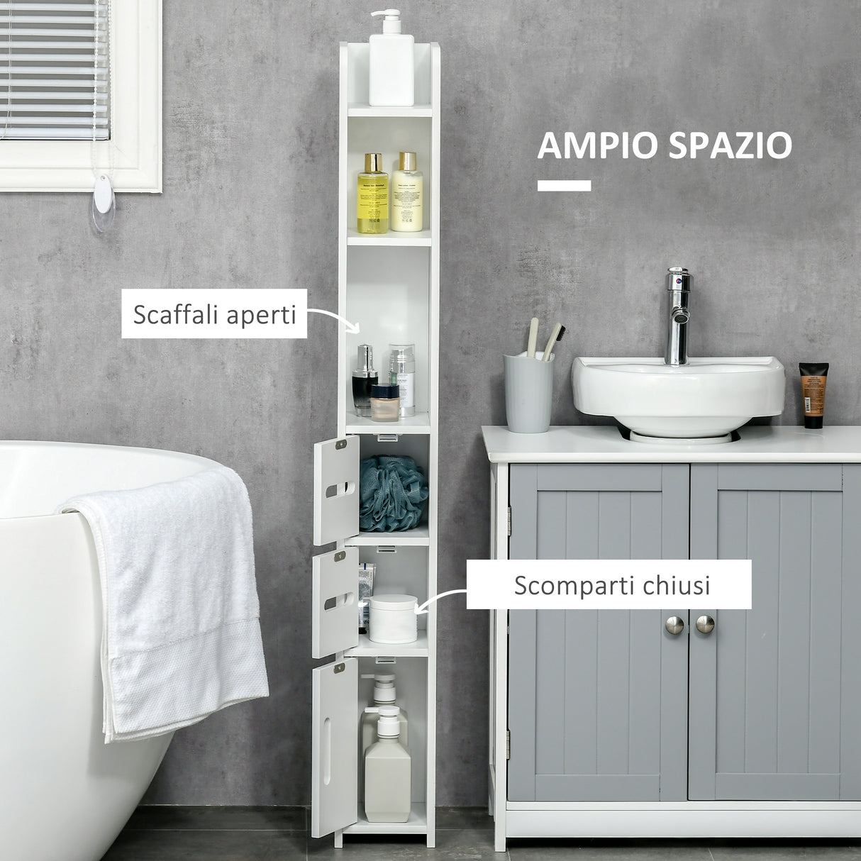 immagine-4-easycomfort-easycomfort-colonna-bagno-con-mensole-e-armadietti-mobile-alto-salvaspazio-in-legno-15x17x120cm-bianco