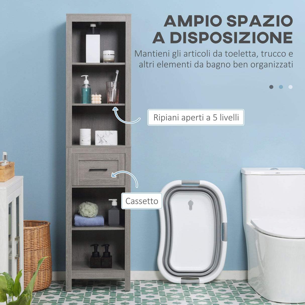 immagine-4-easycomfort-easycomfort-colonna-bagno-in-truciolato-con-5-ripiani-aperti-e-un-cassetto-42x30x170-cm-grigio