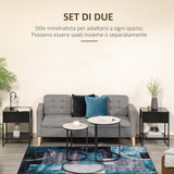 immagine-4-easycomfort-easycomfort-comodino-moderno-set-2-pezzi-con-cassetto-e-ripiano-aperto-per-camera-da-letto-e-soggiorno-in-mdf-e-acciaio-45x40x60cm-nero