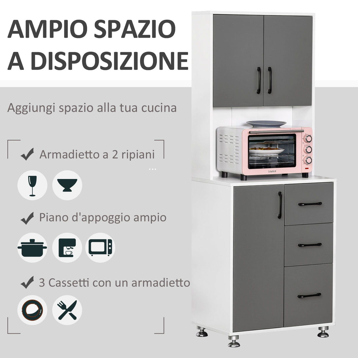 immagine-4-easycomfort-easycomfort-credenza-alta-da-cucina-con-design-moderno-madia-mobile-buffet-in-legno-bianco-e-grigio-60x40x160cm