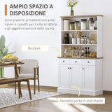 immagine-4-easycomfort-easycomfort-credenza-da-cucina-in-legno-bianco-con-3-ripiani-3-cassetti-e-2-armadietti-101x39x180-5-cm