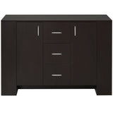 easycomfort easycomfort credenza in stile classico per sala da pranzo con 2 ante 3 cassetti e 3 ripiani in legno scuro 120 x 38 x 84cm ean 8054111848381