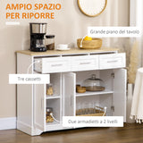 immagine-4-easycomfort-easycomfort-credenza-moderna-in-mdf-e-truciolato-con-ripiano-regolabile-3-cassetti-e-3-ante-101x39x82-cm-bianco