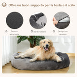 immagine-4-easycomfort-easycomfort-cuccia-per-cani-imbottita-con-bordi-rialzati-e-rivestimento-sfoderabile-132x89x28cm-grigio-scuro