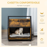 immagine-4-easycomfort-easycomfort-cuccia-per-gatti-da-interno-con-cuscino-lavabile-casetta-per-gatti-in-legno-e-acciaio-stile-industriale-con-4-ruote-marrone-rustico