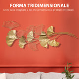 immagine-4-easycomfort-easycomfort-decorazione-murale-3d-in-metallo-wall-art-dorata-con-foglie-di-ginkgo-138x70cm