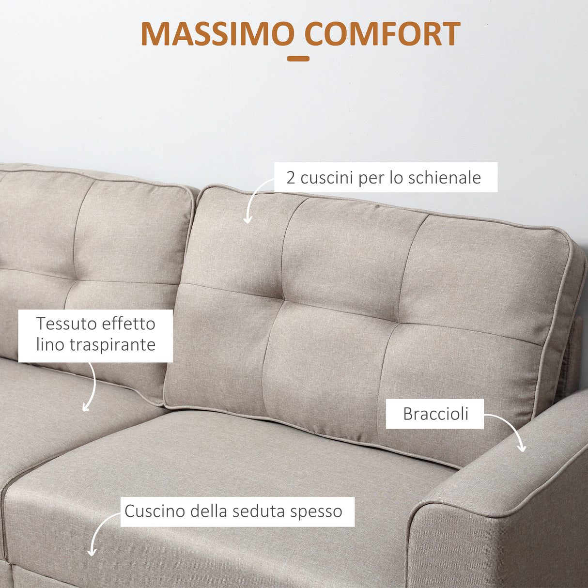 immagine-4-easycomfort-easycomfort-divano-3-posti-con-rivestimento-in-tessuto-effetto-lino-divano-moderno-imbottito-con-6-gambe-in-legno-e-braccioli-beige