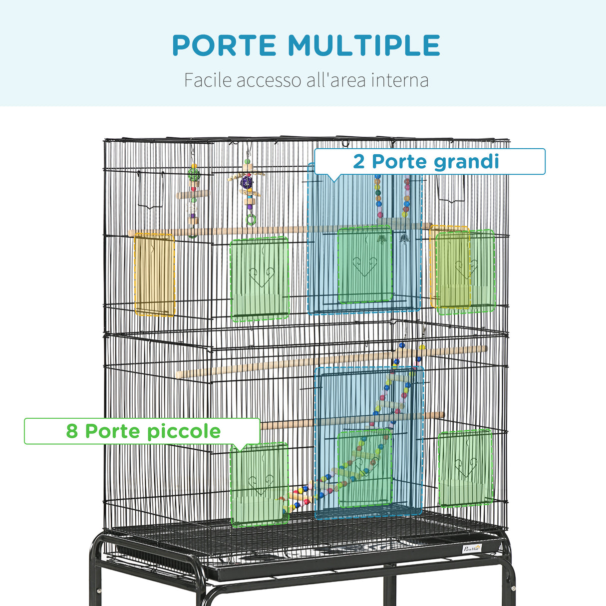 immagine-4-easycomfort-easycomfort-gabbia-per-uccelli-in-acciaio-con-posatoi-giochi-contenitori-per-cibo-e-vassoio-79x49x133-cm-nero