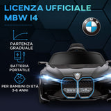 easycomfort easycomfort macchina elettrica per bambini 3 6 anni con licenza bmw con telecomando clacson e fari 115x67x45 cm nera