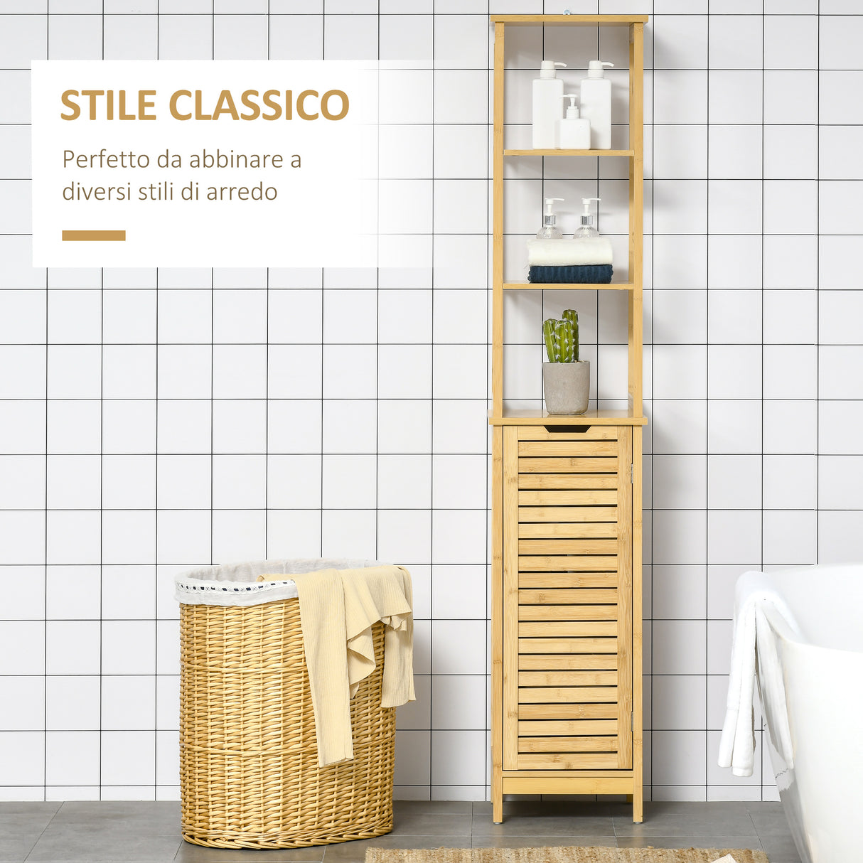 immagine-4-easycomfort-easycomfort-mobile-bagno-a-3-ripiani-e-1-credenza-design-a-doghe-bambu-34x30x173cm