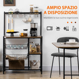 immagine-4-easycomfort-easycomfort-mobile-cucina-con-5-ganci-3-ripiani-e-4-cestelli-in-mdf-e-acciaio-83-5x39x133-cm-marrone