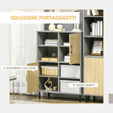 immagine-4-easycomfort-easycomfort-mobile-da-cucina-multiuso-con-4-ripiani-aperti-regolabili-e-2-armadietti-in-truciolato-80x38x1125cm