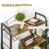 immagine-4-easycomfort-easycomfort-mobile-libreria-con-4-scaffali-e-2-cassetti-in-truciolato-acciaio-e-tessuto-effetto-lino-64x27-5x121-cm