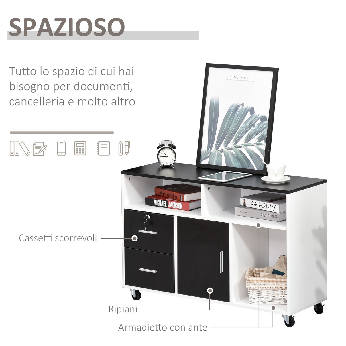 immagine-4-easycomfort-easycomfort-mobile-porta-stampante-con-cassetti-mobiletto-multiuso-nero-e-bianco-ean-8054144130248